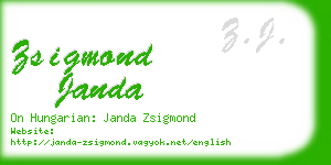 zsigmond janda business card